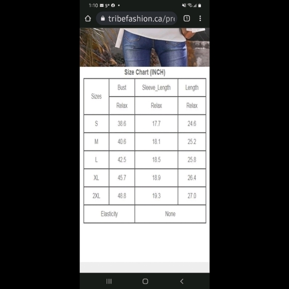 TRÏBE Bell Sleeve Wrap Style Blouse Size Small NWT - Picture 3 of 3